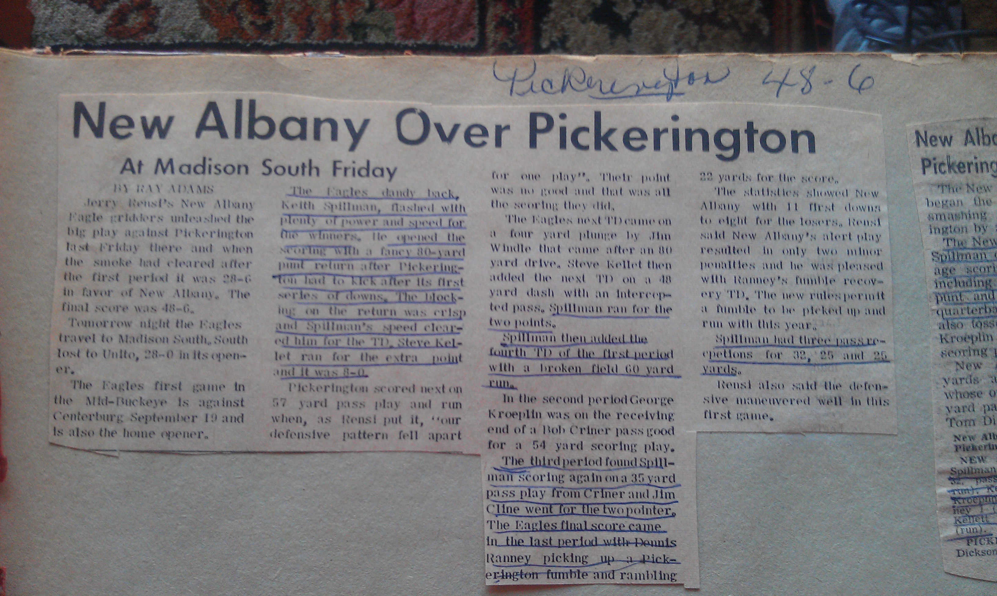 New Albany Over Pickerington At Madison South Friday