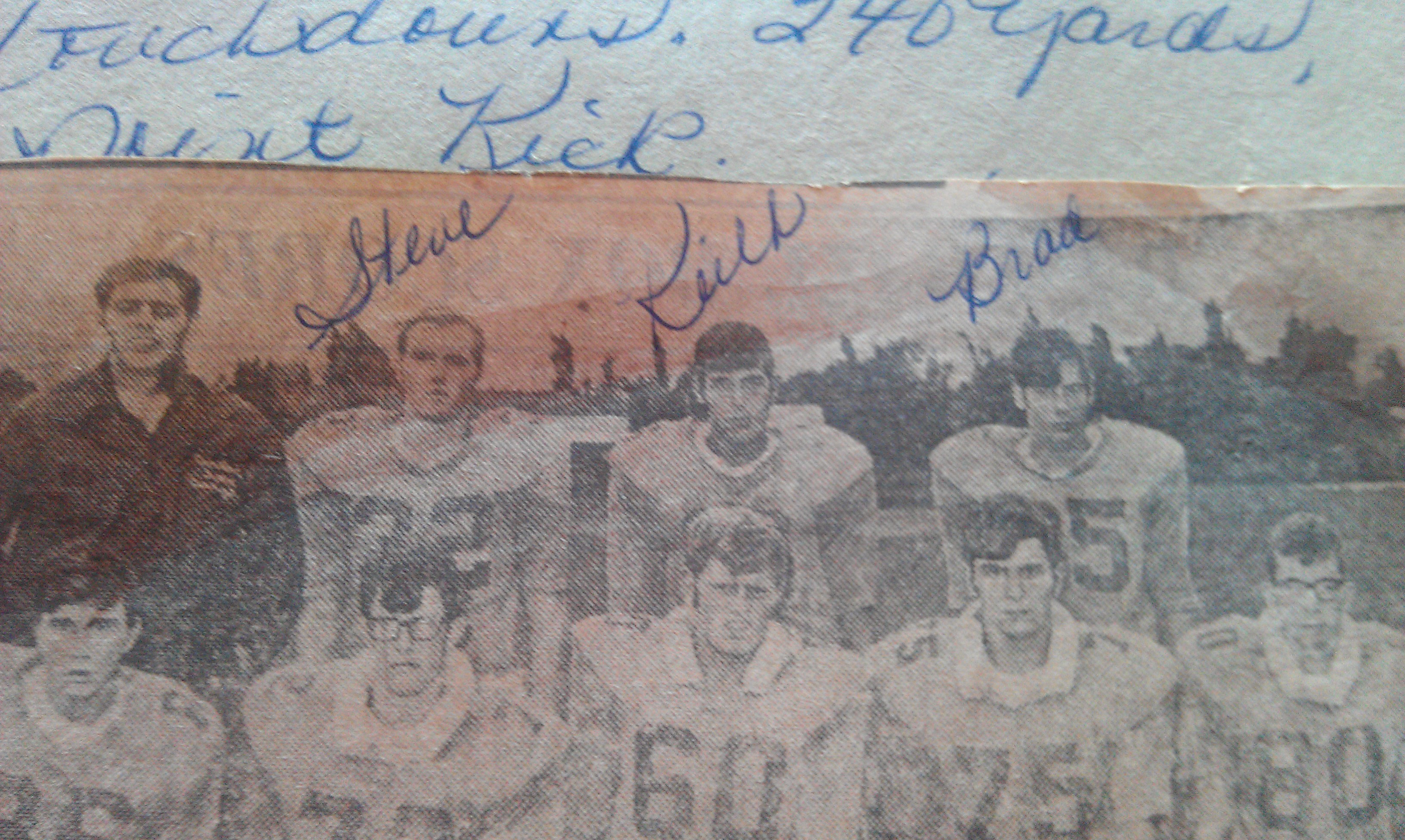 Team photo — 3 Touchdowns, 240 yards, Punt Kick