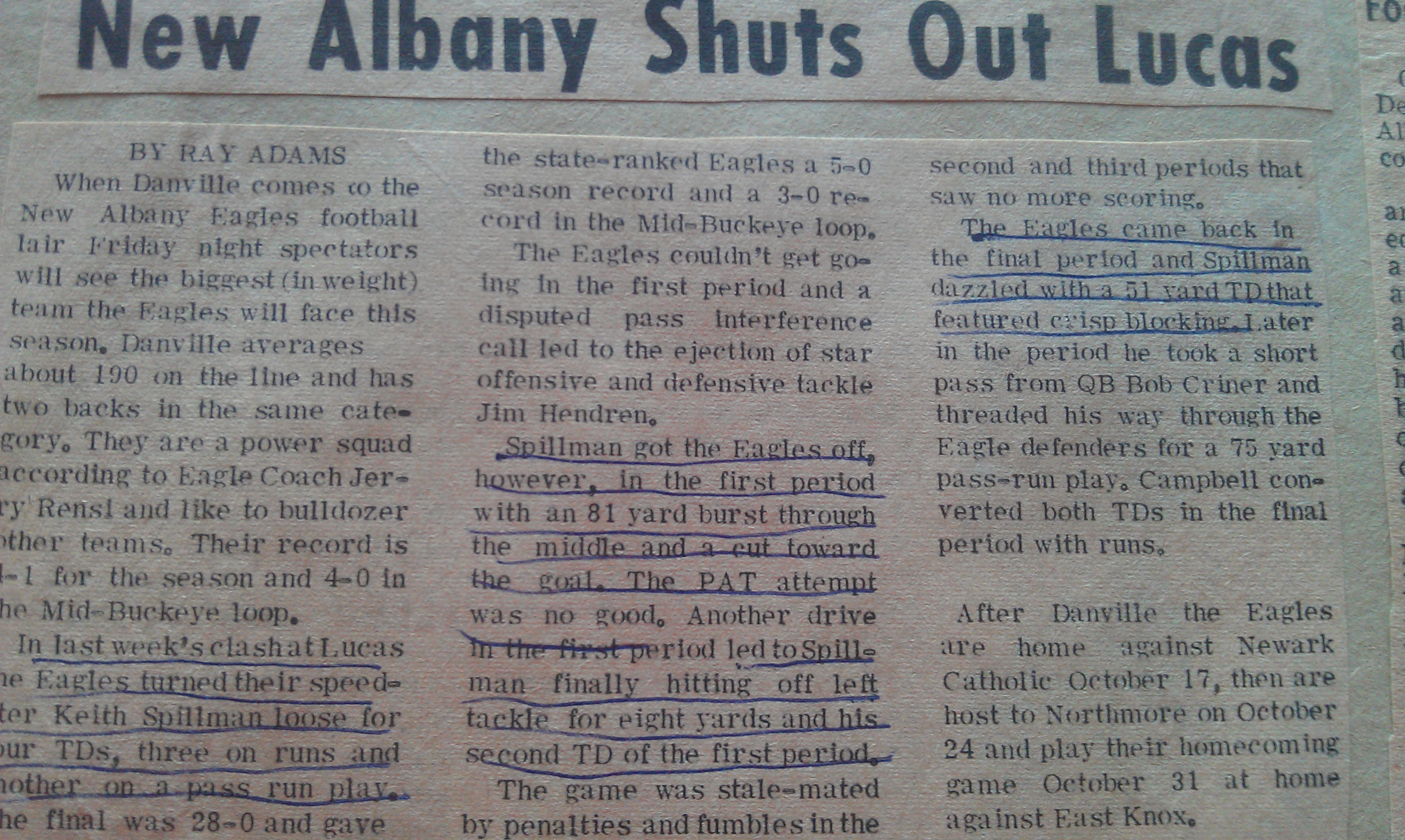 New Albany Shuts Out Lucas