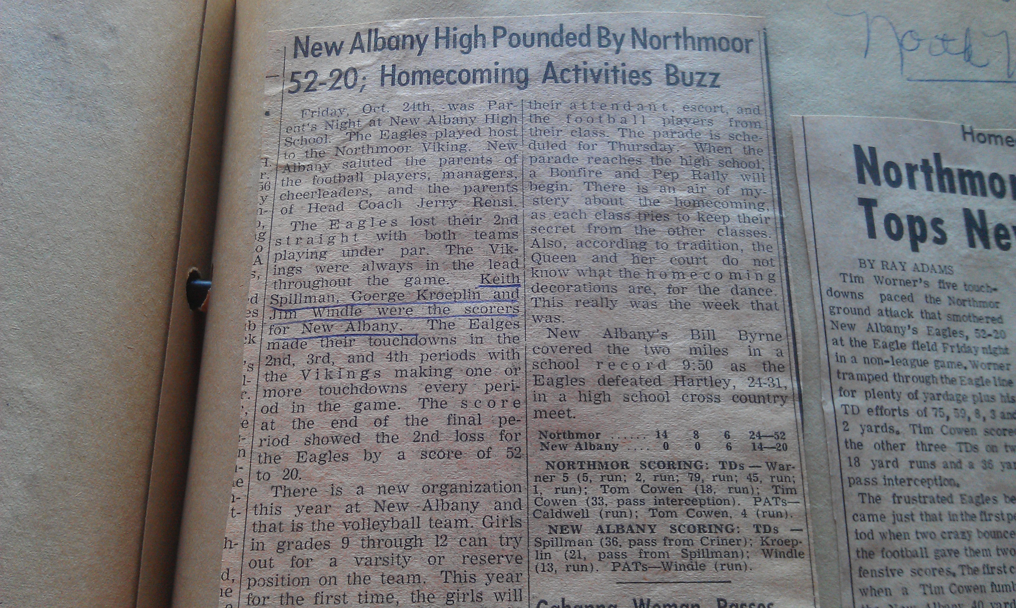 New Albany High Pounded By Northmor 52-20