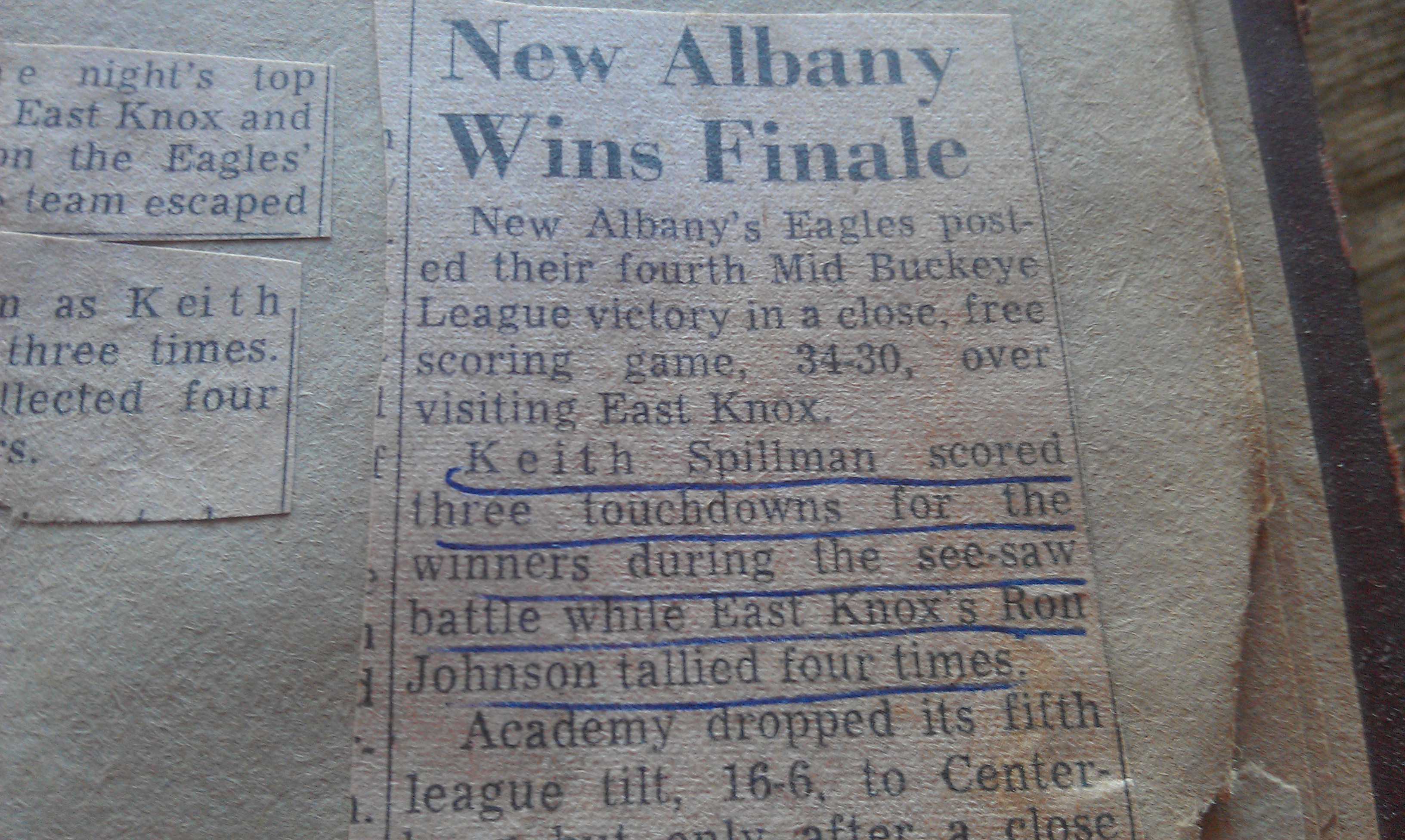 New Albany Wins Finale vs East Knox 34-30